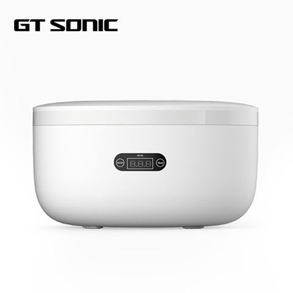 White Electronic Jewelry Cleaner , Small Ultrasonic Jewelry Cleaner 750Ml